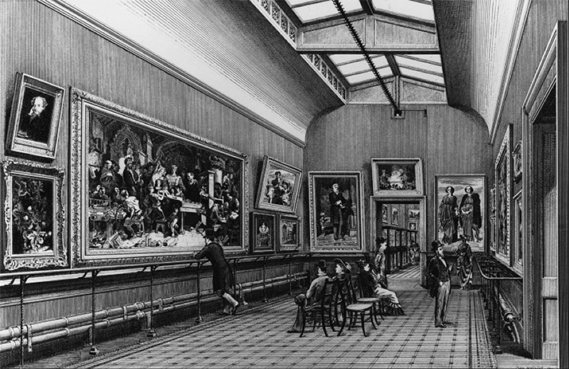 The Sheepshanks Gallery, South Kensington Museum (1876). Courtesy of the Victoria and Albert Museum.